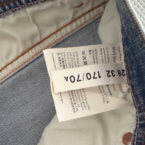 Acne Studios Melk Marble Wash Jeans - Picture 5 of 6